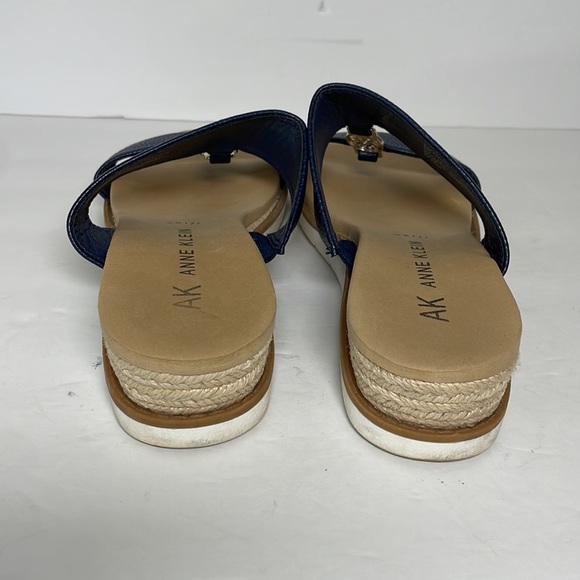 Anne Klein Women’s Slide Sandals Navy 9 - Picture 6 of 8